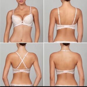 CHANEL Lace Bra in Cream